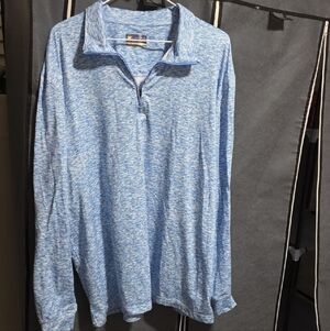 Jack Nicklaus Men's Light Blue Heathered Long Sleeve Shirt